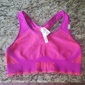 Pink victorias secret sports bra